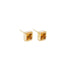 Princess Cut Citrine Stud Earrings in Yellow Gold