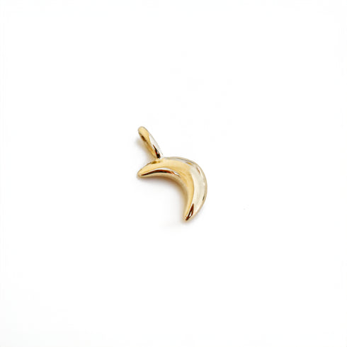 The Moon Charm in Yellow Gold
