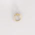 Bezel Set Oval and Rounds Trilogy Lab Grown Diamond Ring