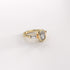 Bezel Set Oval and Tapered Baguettes Trilogy Lab Grown Diamond Ring