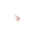 Three Claw Mini Birthstone Pendant Charm in Yellow Gold