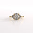 Oval and Half Moon Lab Grown Diamonds Trilogy Ring