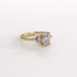 Oval and Half Moon Lab Grown Diamonds Trilogy Ring