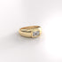 Emerald Cut Lab Grown Diamond Sculpted Band Ring