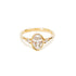 Bezel Set Oval Lab Grown Diamond Trilogy Ring