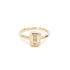 Bezel Set Emerald Cut Lab Grown Diamond Ring