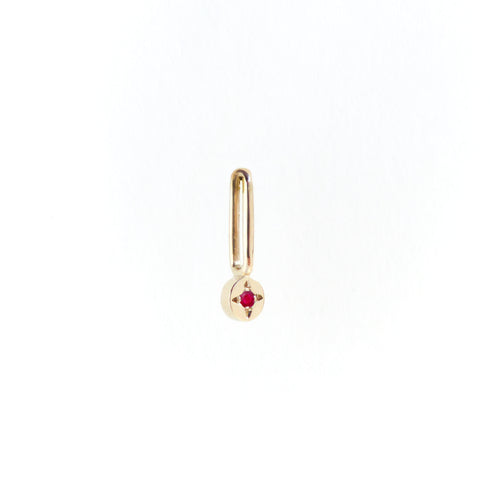 Birthstone Dot Pendant Charms in Yellow Gold