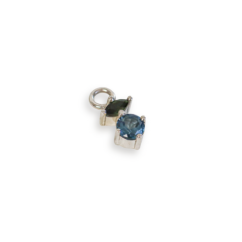 Suncatcher Sleeper Charm Two: with Topaz & Tourmaline in Silver