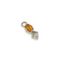 Suncatcher Sleeper Charm Three: with Citrine & Prasiolite in Silver
