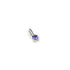 Three Claw Mini Tanzanite Pendant Charm in Silver