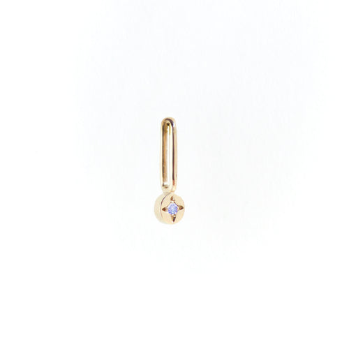 Birthstone Dot Pendant Charms in Yellow Gold