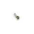 Three Claw Mini Tourmaline Pendant Charm in Silver