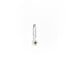 Tourmaline Dot Pendant Charm in Silver