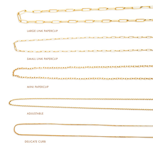 Adjustable Chain in Yellow Gold