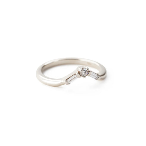 The Temple Ring with Diamonds