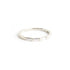 White Baguette Diamond Half Eternity Band