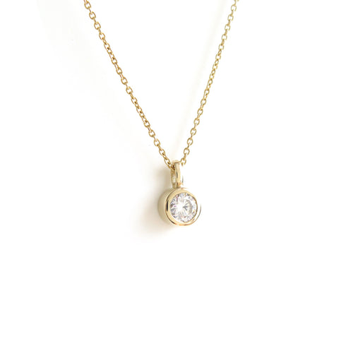 The Aether Pendant ~ Lab Grown Diamond ~ Yellow Gold
