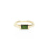 Channel Set Tourmaline Baguette in Yellow Gold