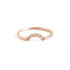 Diamond Arch Band in Rose Gold