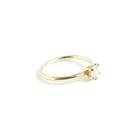 Nova ~ Six Claw Round Diamond Ring