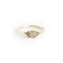 Brownish Yellow Diamond Trilogy Ring