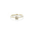 Four Claw Cognac Diamond Ring in Yellow Gold