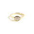 Maia ~ Horizontally Bezel Set Oval Diamond Ring