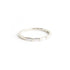White Baguette Diamond Half Eternity Band in White Gold