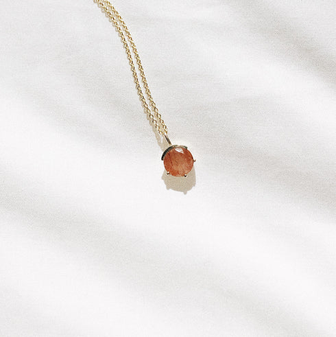 Pink Rutile Quartz Pendant
