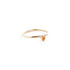 Three Claw Mini Citrine Ring in Yellow Gold