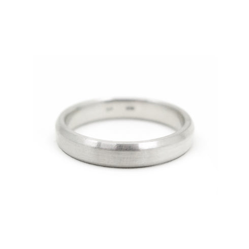Bevelled Edge Band in Silver