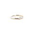 Three Claw Mini Diamond Ring in Yellow Gold