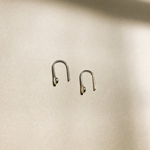 Dot Earrings in Silver