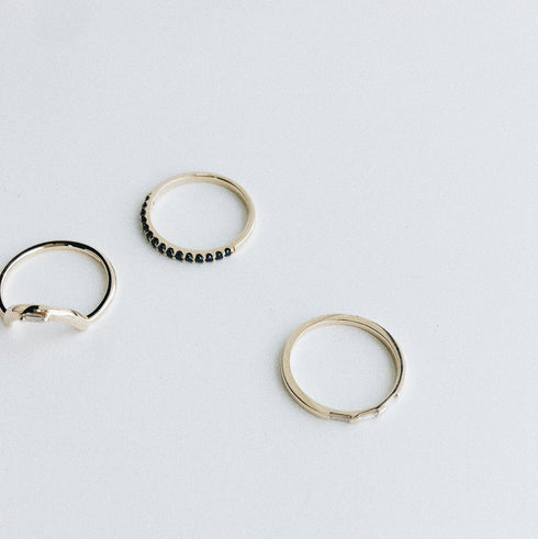 White Baguette Diamond Arch Band in White Gold