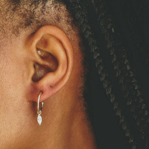 The Asteria Sleepers ~ Lab Grown Diamonds ~ Yellow Gold