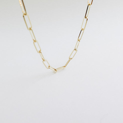 The Paperclip Chain in Yellow Gold ~ Large Link