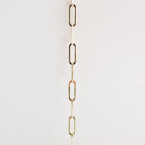 The Paperclip Chain in Yellow Gold ~ Large Link