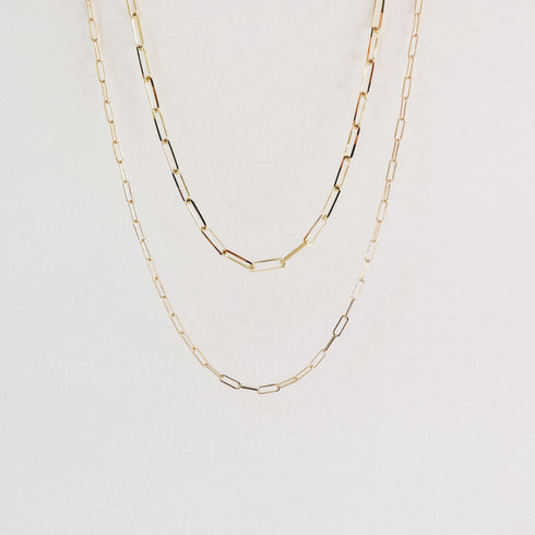 The Paperclip Chain in Yellow Gold ~ Large Link
