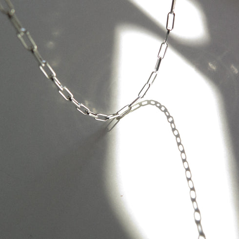 The Paperclip Chain in Silver