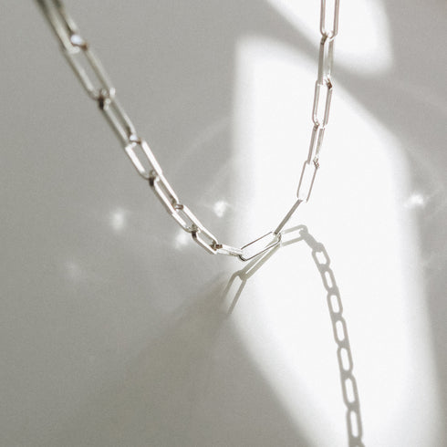 The Paperclip Chain in Silver