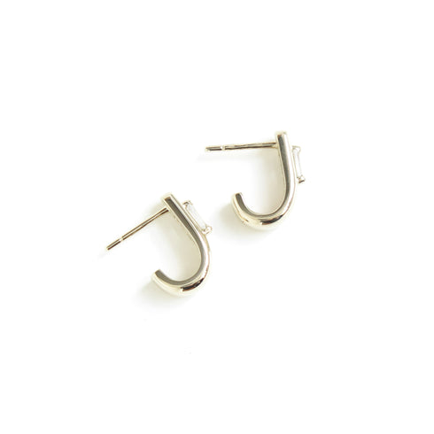 The Hera Huggie Earrings ~ Lab Grown Diamonds ~ White Gold