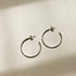 Large Hoop Earrings in Silver