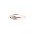Orangey Brown Pear Shaped Diamond Ring