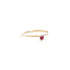 Three Claw Mini Ruby Ring in Yellow Gold