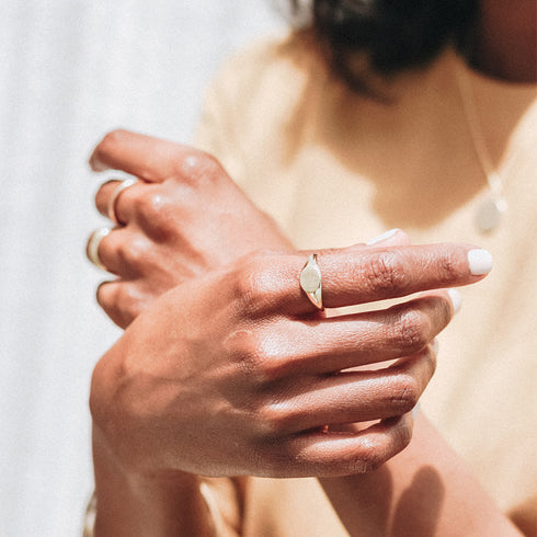 Signet Ring in Yellow Gold