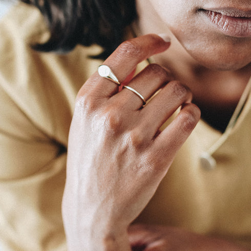 Signet Ring in Yellow Gold