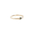 Three Claw Mini Tourmaline Ring in Yellow Gold