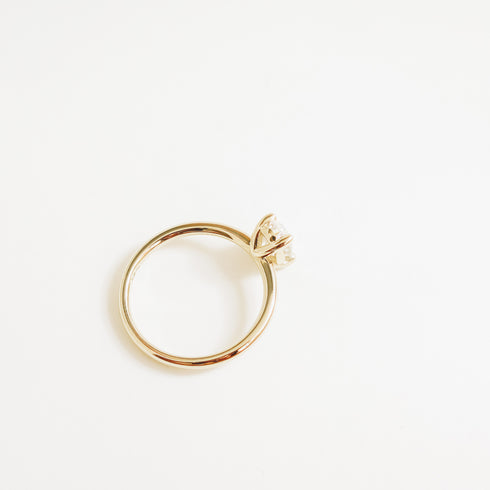 Nova ~ Four Claw Oval Diamond Ring