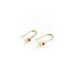 Ruby Dot Earrings in Yellow Gold