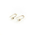 Sapphire Dot Earrings in Yellow Gold